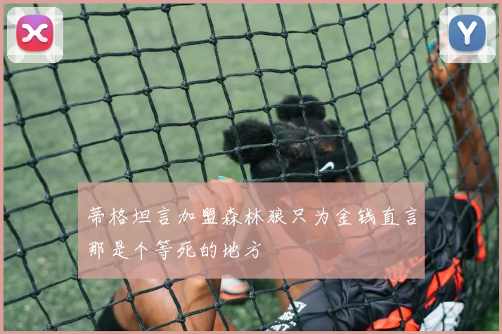蒂格坦言加盟森林狼只为金钱直言那是个等死的地方